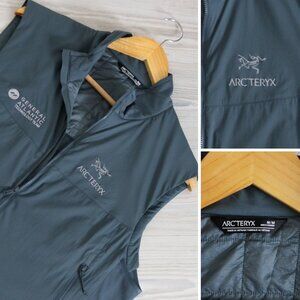 Arcteryx Atom SL Gray Vest Mens Medium Outdoor Lightweight Insulated Logo Jacket